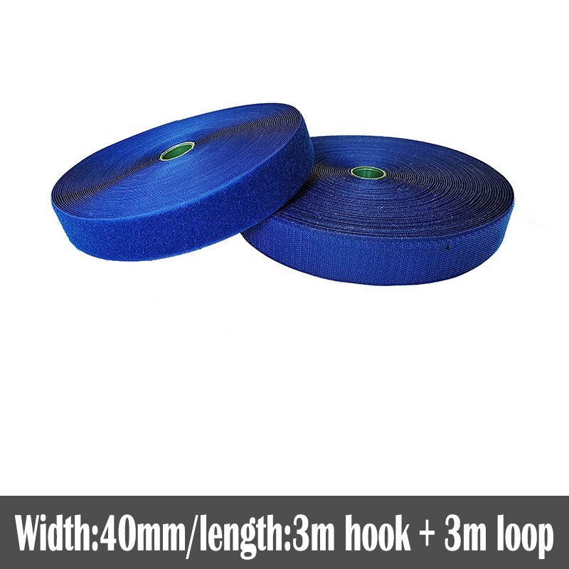 40mm Width no adhesive fastener tape stick clothing tape sewing accessories hook loop sticker strip strap stick 3 meters: Color 11