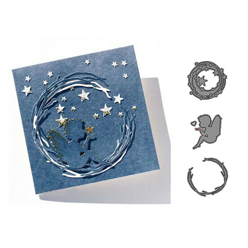 Découpe ange cercle étoile métal Scrapbooking | Artisanat, découpée en métal, carte Photo gaufrée, fabrication artisanale décor
