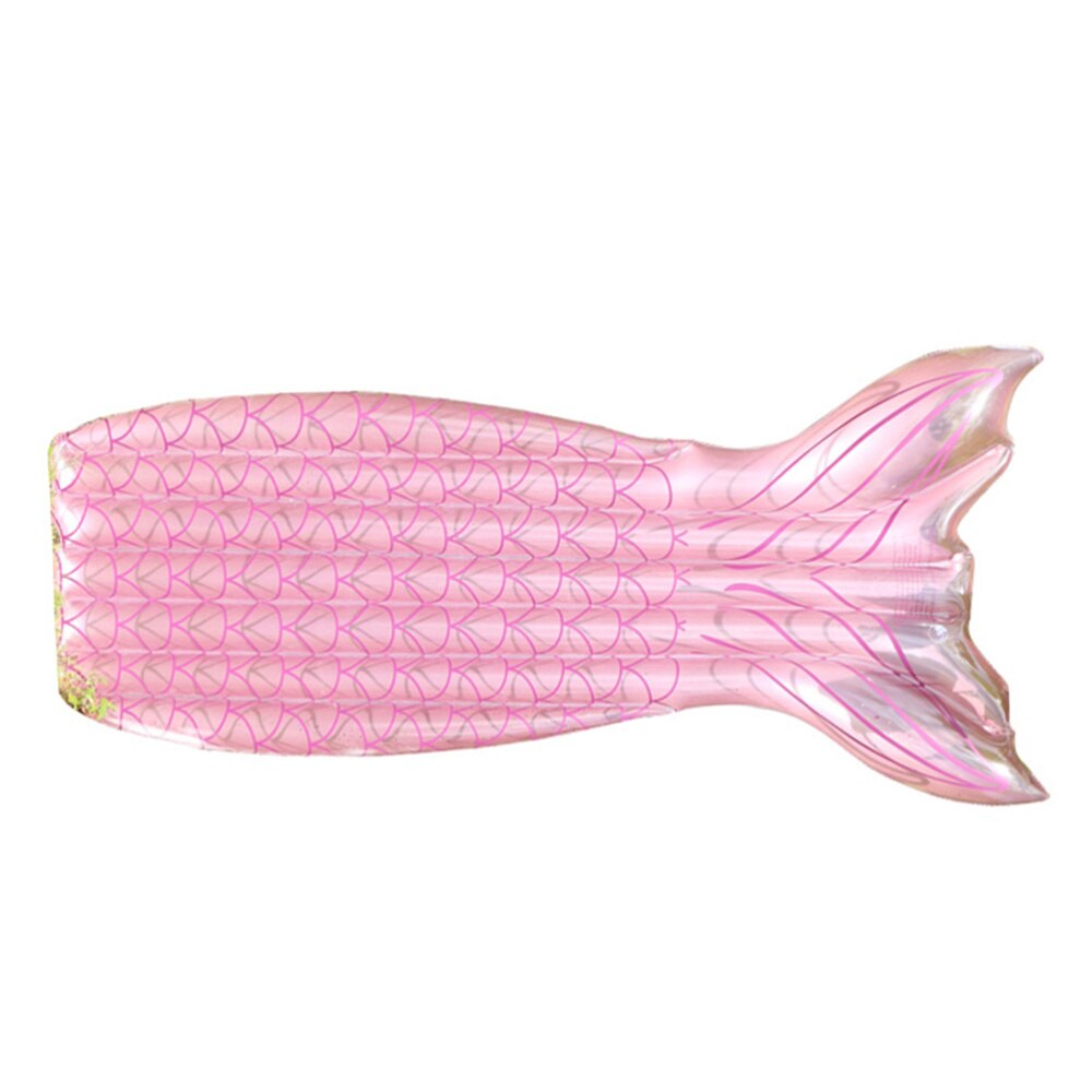 1 PC Fish Tail Shape Float Bed Inflatable Floating Bed for Kids