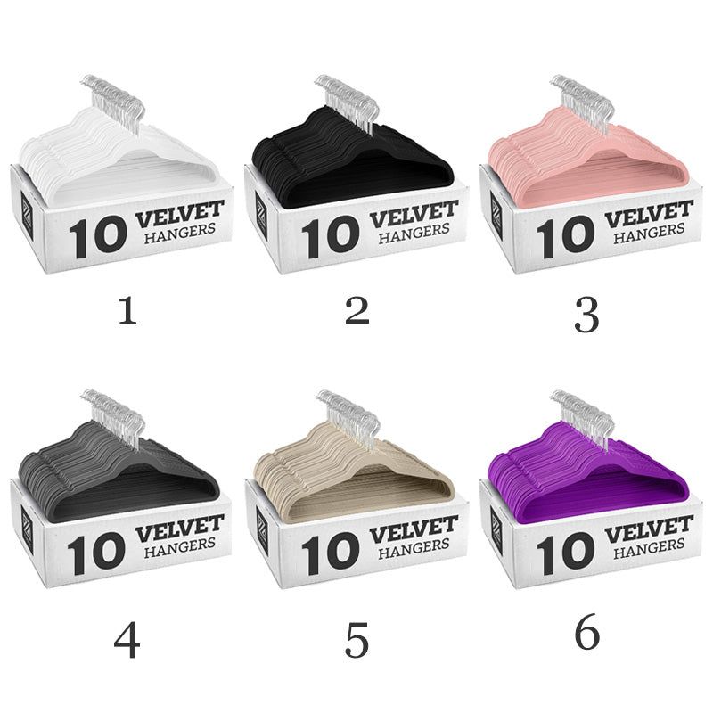 10 Stück bunte, rutschfeste KleiderbüGel aus Samt, 45 cm, nahtloser Beflockungs-KleiderbüGel für trockene und nasse Kleiderschrank-Aufbewahrung, magischer KleiderbüGel für Erwachsene