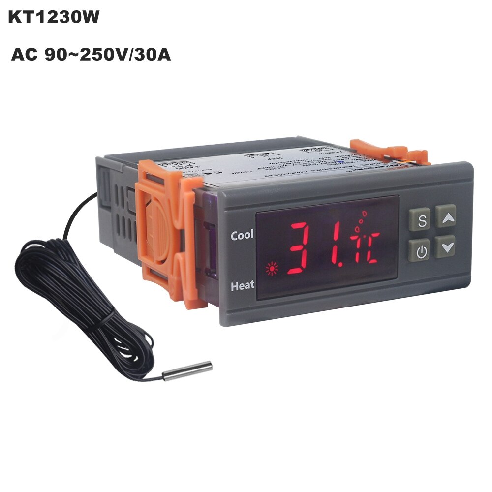 Thermostat 220V 30A -30~300 Celsius Digital Temperature Controller Thermostat Regulator with NTC Sensor Relay Output