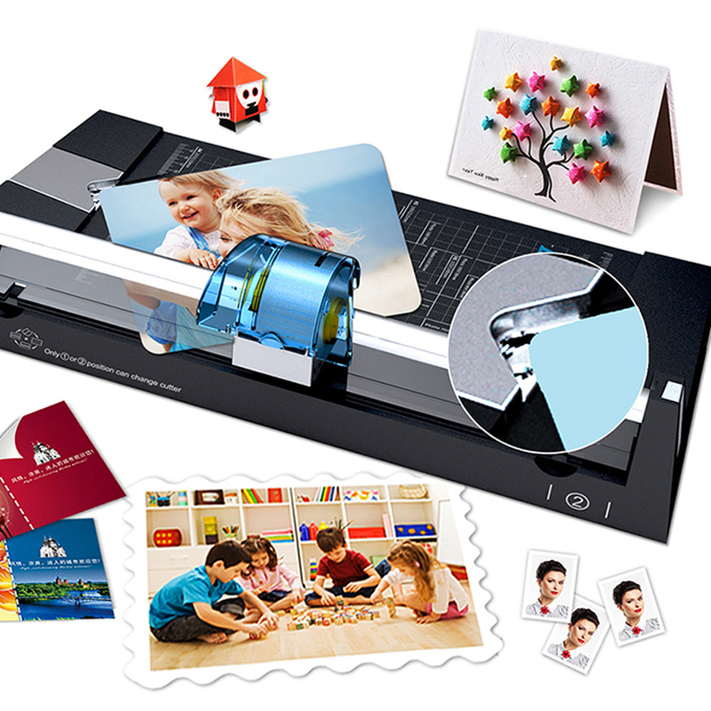 Multifunctional Photo Paper Cutter A4 Manual Roller Pulley Dotted Line Paper Cutter Creasing Machine Paper Cutting Machine