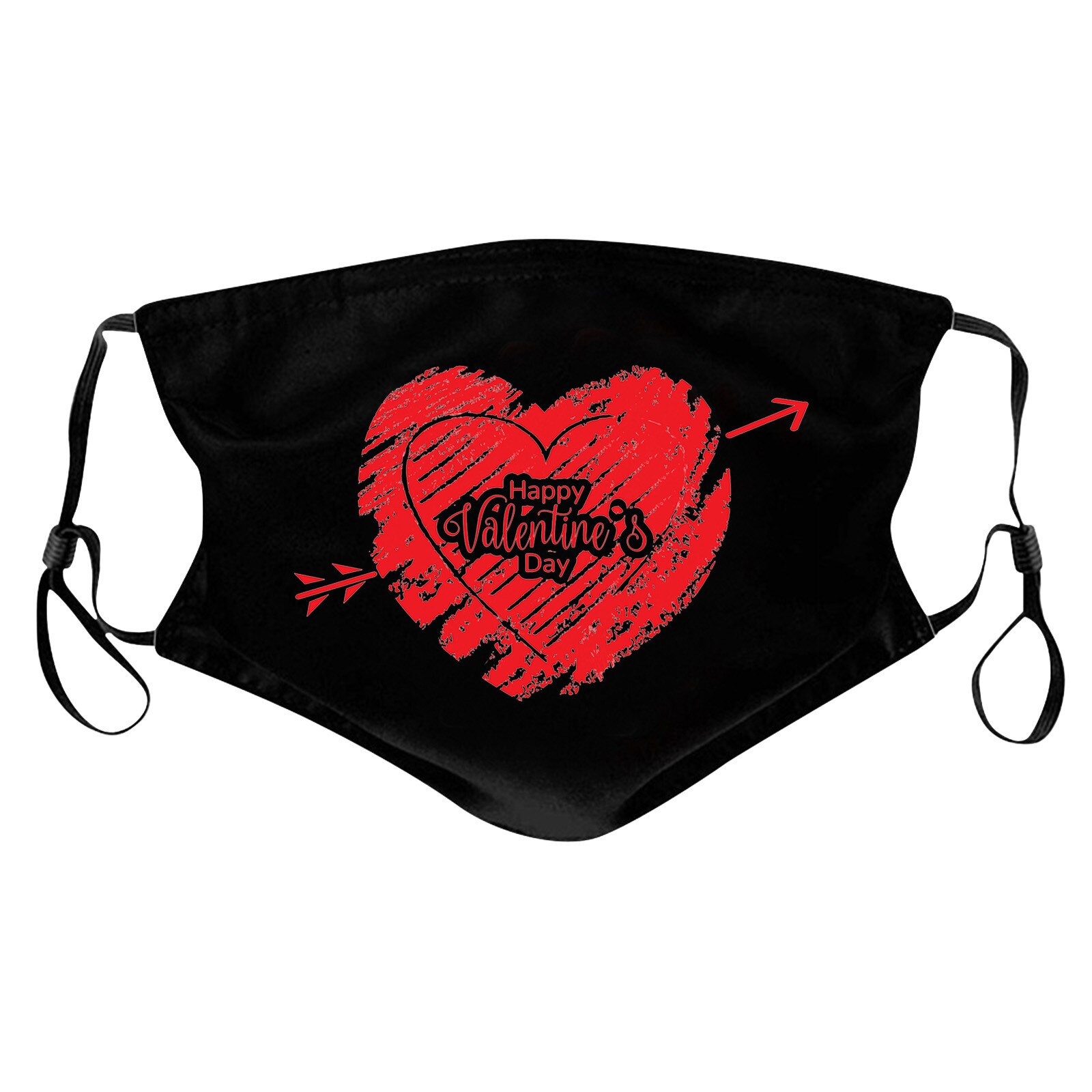 Valentinstag Paar ski Fasemask Gedruckt Bandana Waschbar Wiederverwendbare Stoff Lavables Masque Bandana