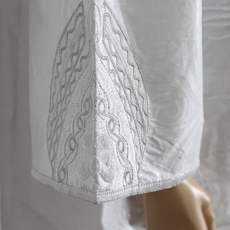 H & D-robe africaine blanche pour femmes, bazin, riche et pierres, dashiki, collection