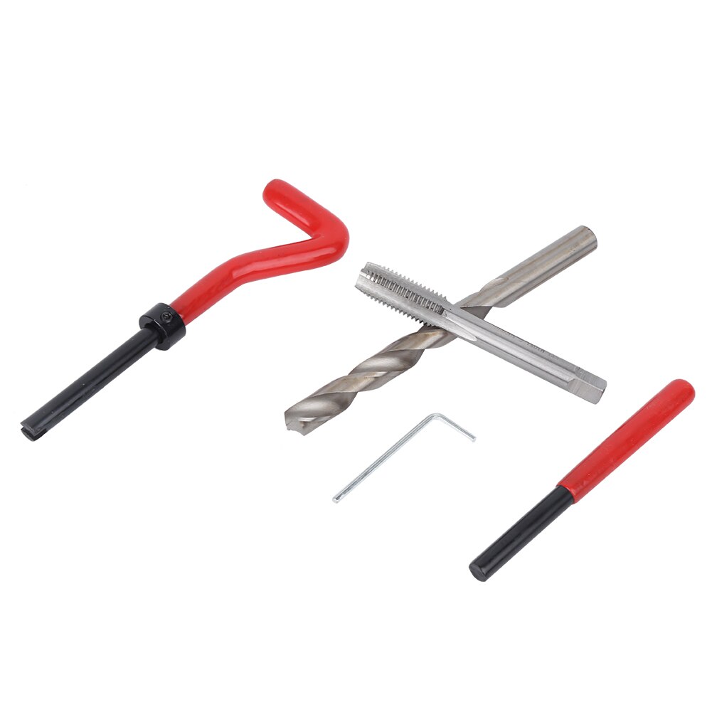 25pcs M10 Thread Repair Kit Thread Tap Drill Bit Damaged Threads Repair Tools Fasterners