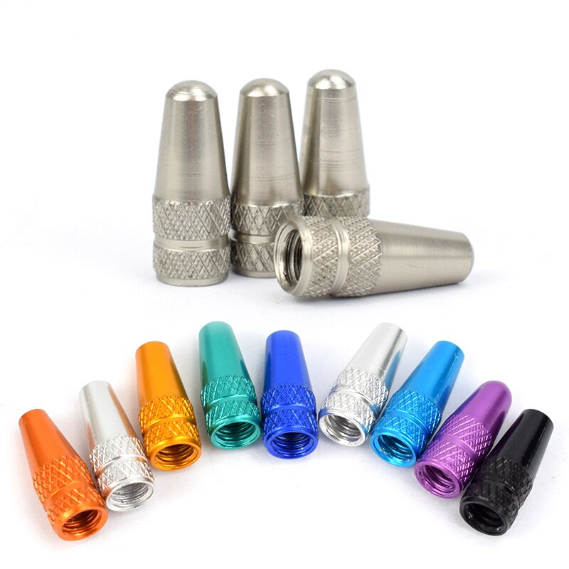 Bouchon de Valve FV pour pneu de vélo en alliage d'aluminium, protecteur couvert de vélo de route et vtt, anti-poussière, Valve Presta, 4/8 pièces
