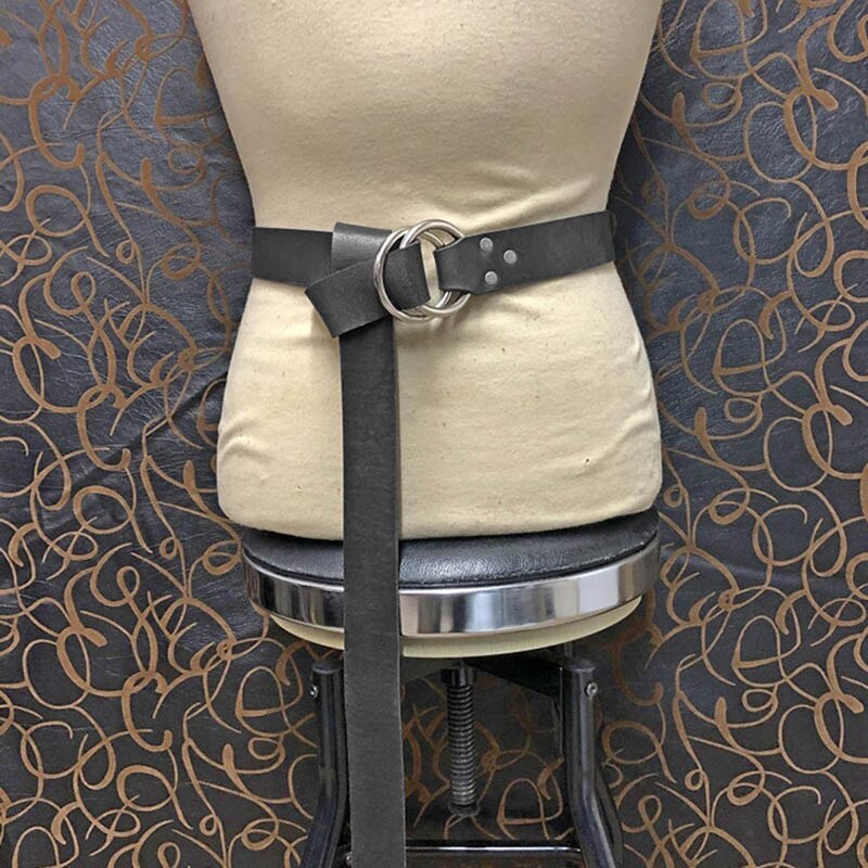 Oseberg-Cinturón de doble aro vikingo para hombre, nudo Medieval, Varyag, accesorios de cintura, faja antigua renacentista