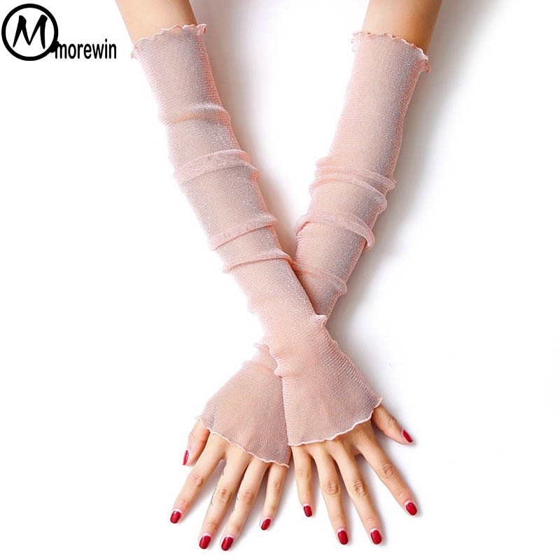 Mode Zomer Vingerloze Arm Warmer Fatsoenlijke Dunne Stretch Lange Vingerloze Handschoenen Rijden Vrouwen Elegent Dating Mouwen Handschoenen