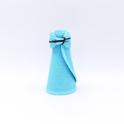 OZyc-Chapeau de soleil pliable à Large bord, pour femmes, Chapeau de plage, en paille, , , printemps été: 3