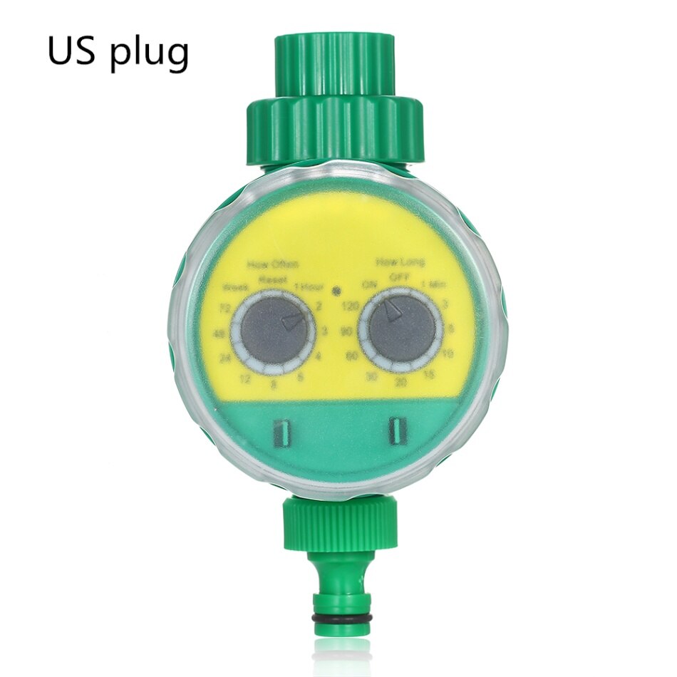 Outdoor Timed Irrigation Controller Automatic Sprinkler Controller Programmable Valve Hose Water Timer Faucet Watering Timer: US Plug