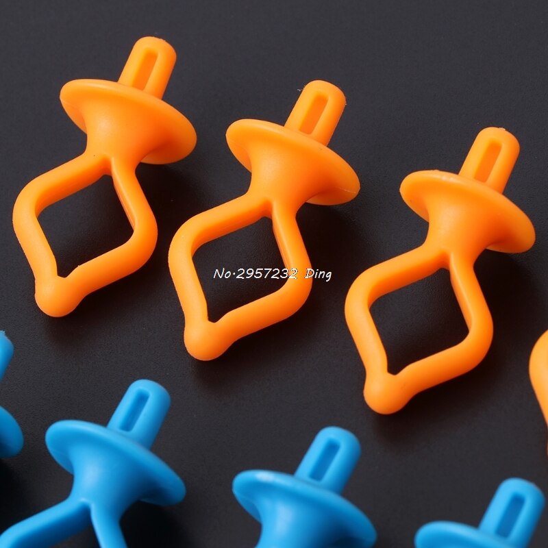 12 stycken blandad färg silikon trådklämmor spolhållare klämmor klämmor verktyg che 8