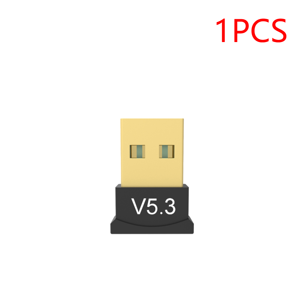 USB Bluetooth-Compatible 5.3/5.1 Adapter Support Windows 11/10/8.1 Music Receiver Adapter for Computer PC Laptop Earphone: Brown