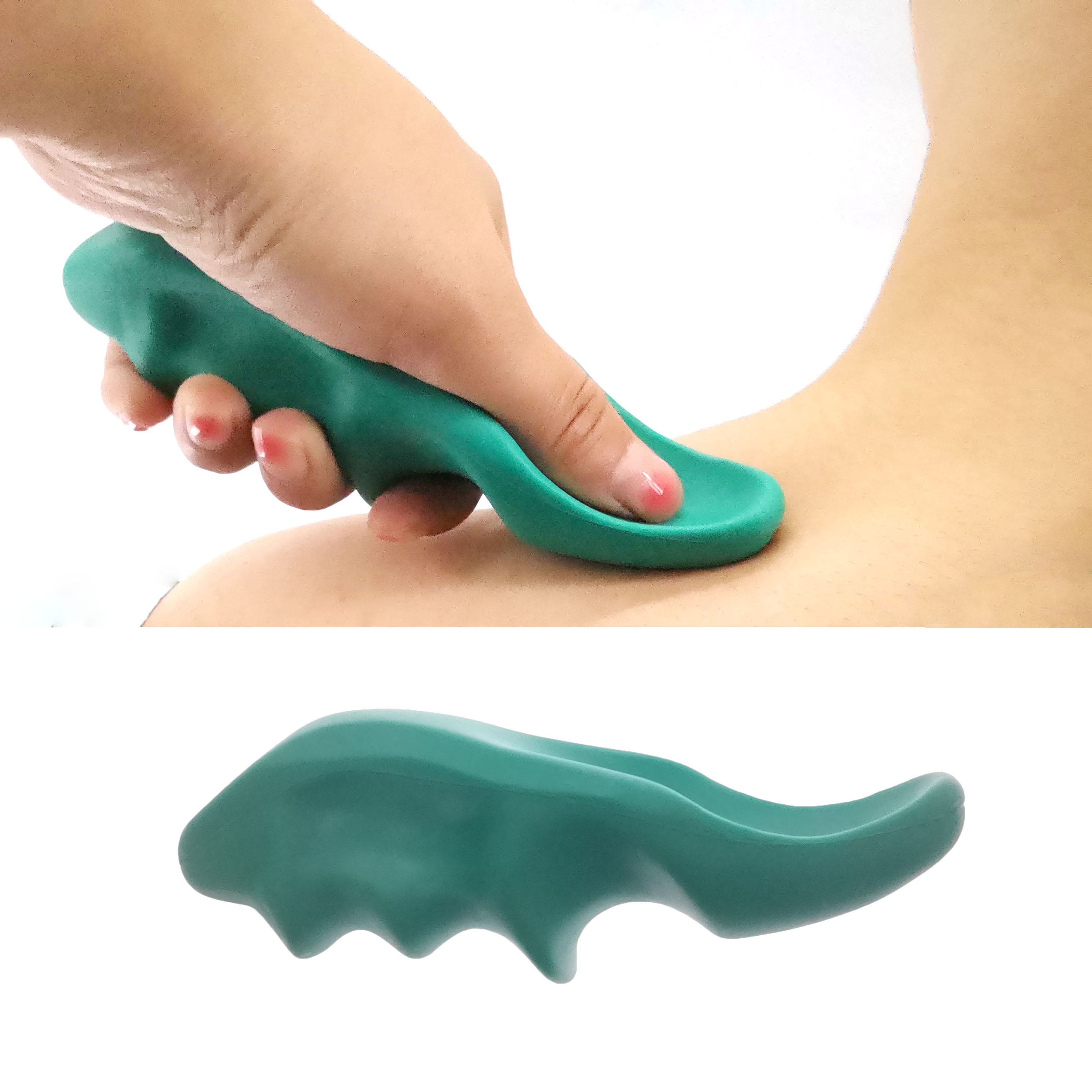 Dispositivo de masaje Manual de pulgar, herramientas pequeñas de fisioterapia de masaje, de cuerpo completo de tejido profundo gatillo, multifuncional, portátil, 1 ud.