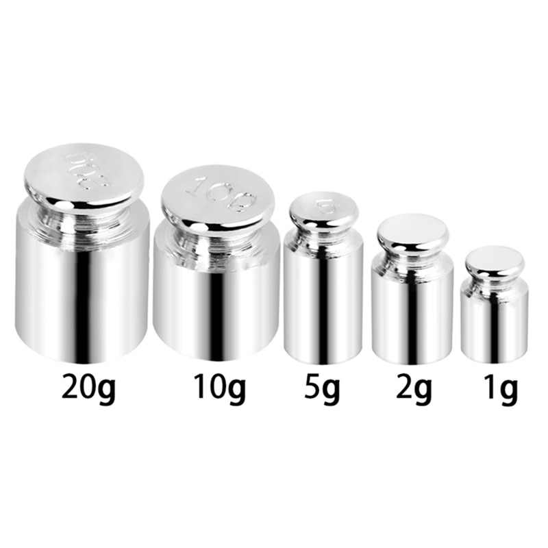 Silver M1 Chrome Plated Steel Electronic Balance Scale Calibration Weight Measurement Tools