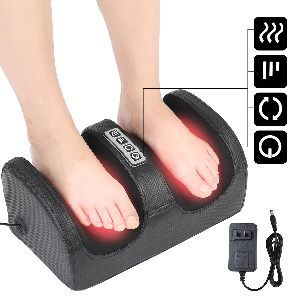 Infrarood Verwarming Elektrisch Voetmassageapparaat Shiatsu Kneden Kuitrol Diepe Spier Ontspannen Beste Reliëf Vermoeidheid Stress Voeten Machine Tool