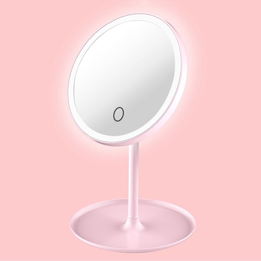 Desktop LED Makeup Mirror Light Natural White LED Daylight Detachable 3 Modes Light Brightness Touch Control 360 Rotation D35: Default Title