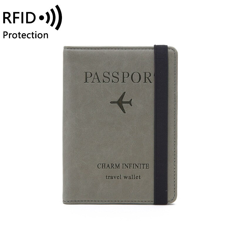 Rfid vintage business pascover holder multifunktions id bankkortholder kvinder mænd kreditkortholder etui rejsepung: Grøn