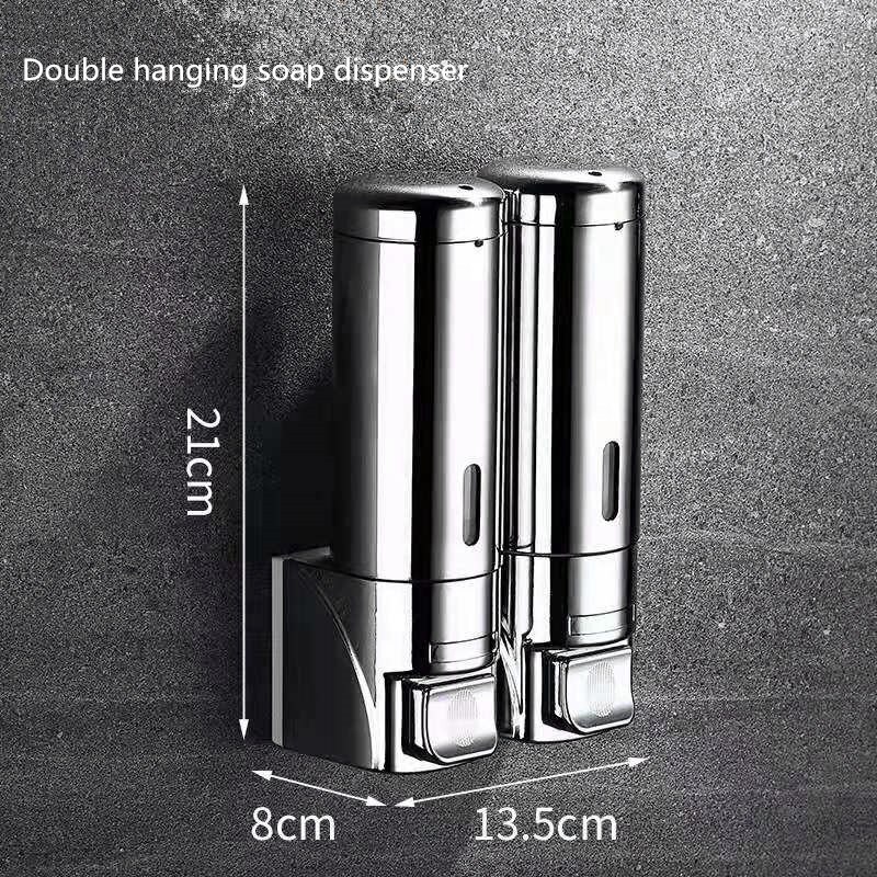 Bathroom Wall-Mounted Stainless Steel Shampoo Bottles Soap Dispenser Bathroom Soap Box Bath Soap Dispensor Bathroom Accessories: Bright color B