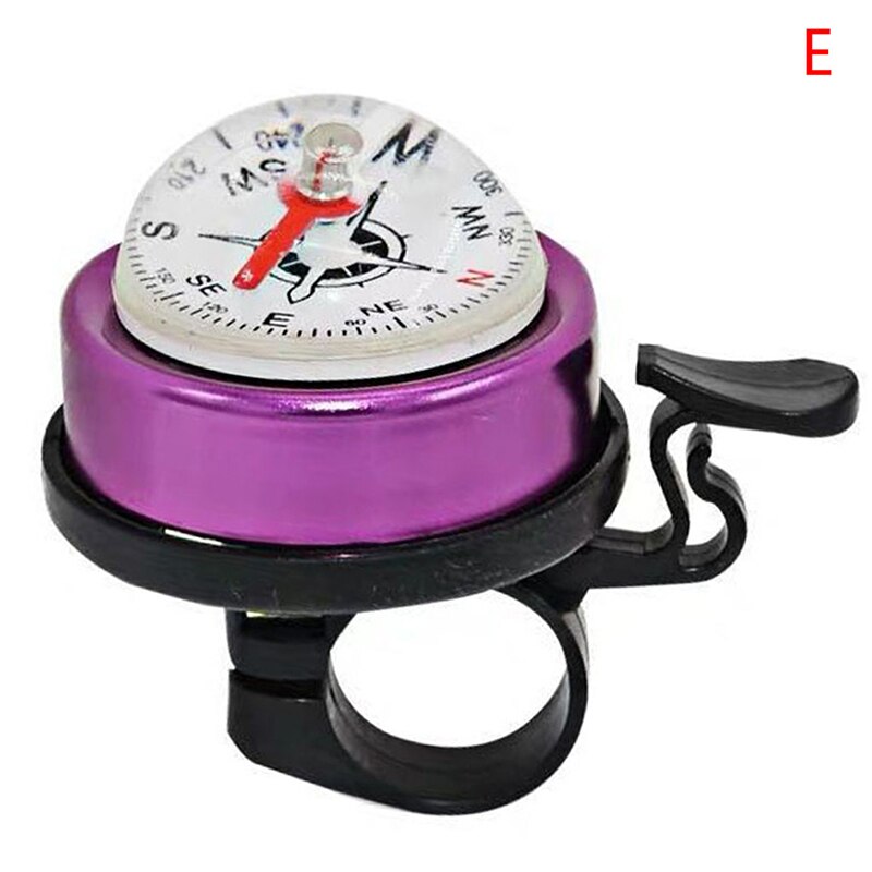 1PCS Aluminum Alloy Bicycle Bells Bike Bells with Compass Clear Sound Ring for Mountain Road Bike Bicycle Accessories: E