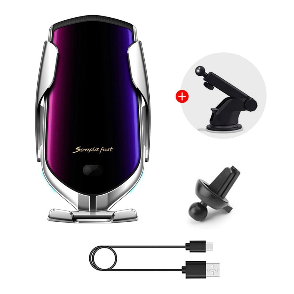 Automatische Spann Drahtlose Lade Auto Handy Halter für Auto Vents iPhone Xs Max XR Huawei Samsung Schnelle Lade