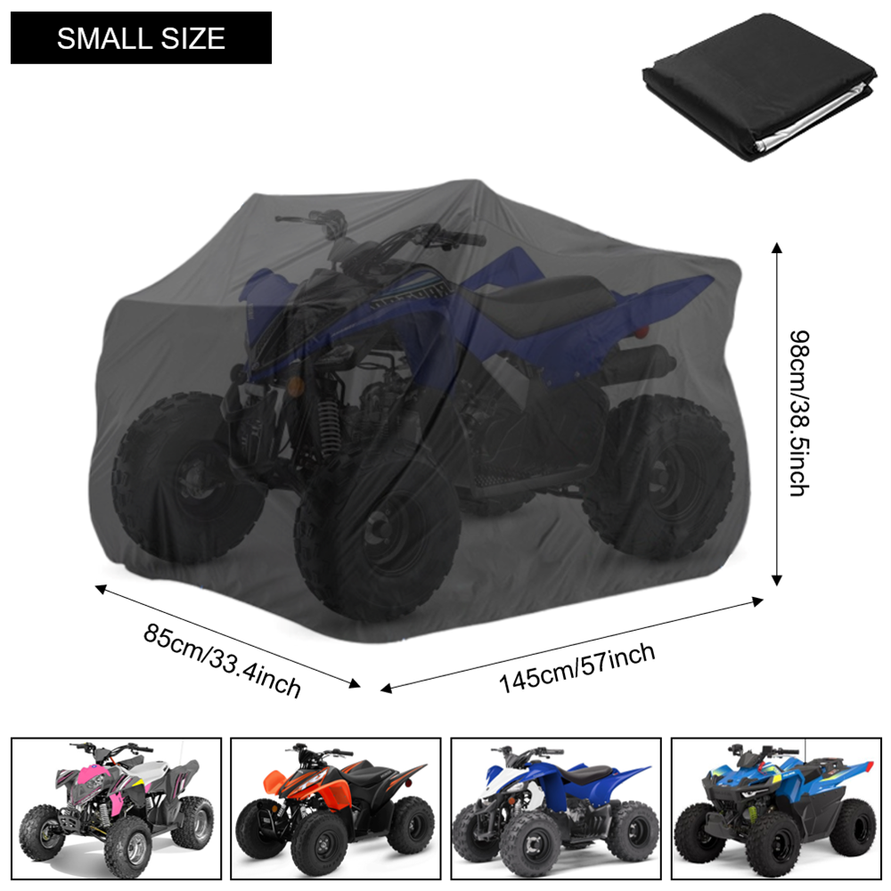 Robuste ATV-Abdeckung, wasserdicht, winddicht, 4-Rad-Quad-Aufbewahrungsabdeckung, Schwarz, Allwetter-Schutz, Auto-Quad-Abdeckungen: Gelb