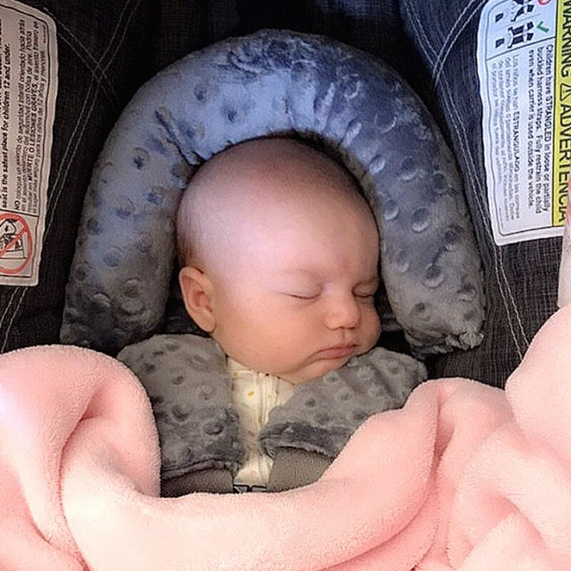 B2EB poggiatesta per bambini e coprisedile per seggiolino auto supportano comodamente la testa del bambino per neonati bambini neonati facile da smontare