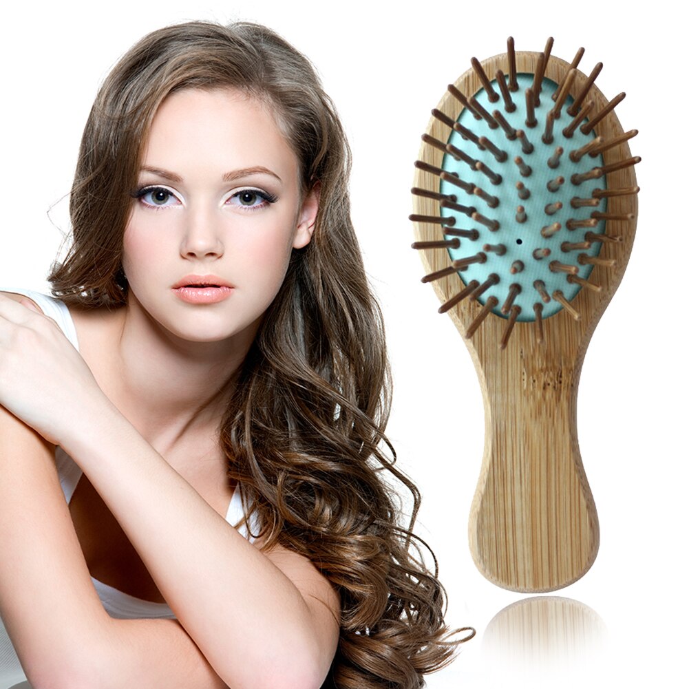 Houten Spa Massage Kam 3 Kleuren Antistatische Haarverzorging Styling Borstel Hoofd Bloedsomloop Bevorderen Spa Massage Kam