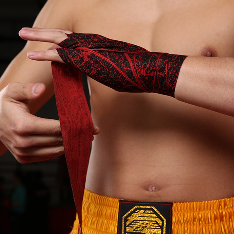 1 par boksning håndbeskytter bandage ulden høj elastisk sanda taekwondo hånd bandage