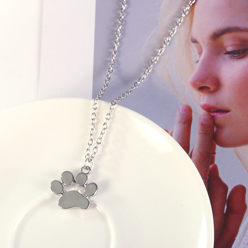 Populaire Leuke Dier Kat Klauw Voet Ketting Zinklegering Footprint Ketting Dames Mode Ketting Voor Vriend Verjaardagen: B
