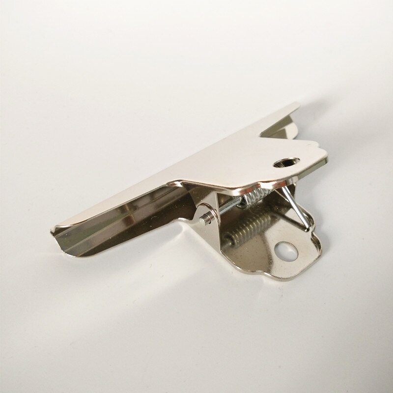 (6pcs/lot) 100mm Power metal Grip Clips silver Bulldog clip Stainless steel ticket clip stationery