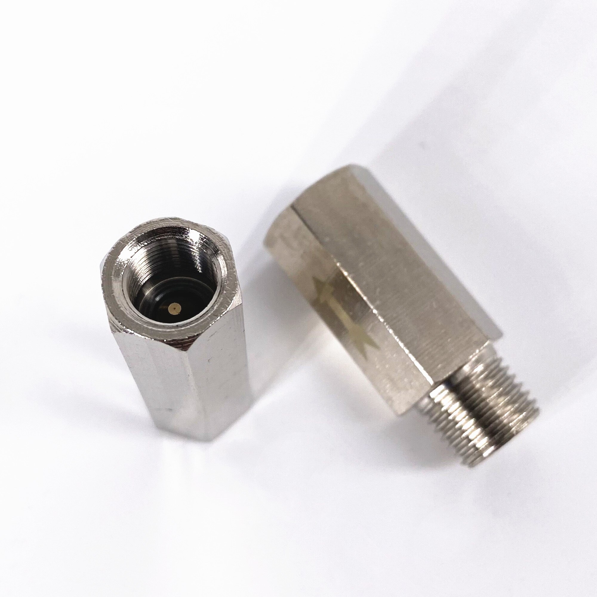 1/8 &quot; 1/4 &quot; 3/8 &quot; 1/2 &quot; bsp hona hane mässing pneumatisk envägs backventil för luft vatten olja gas