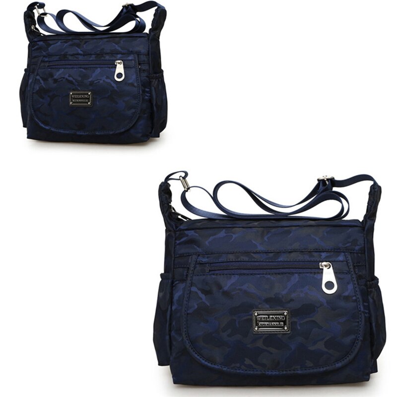 bolso mujer bolsos imitacion marcas de lujo bolsos de mujer bolsos mujer lujo Bolso de hombro de para mujer, a la de nailon bandolera, resistente al agua, de gran capacidad: dark blue