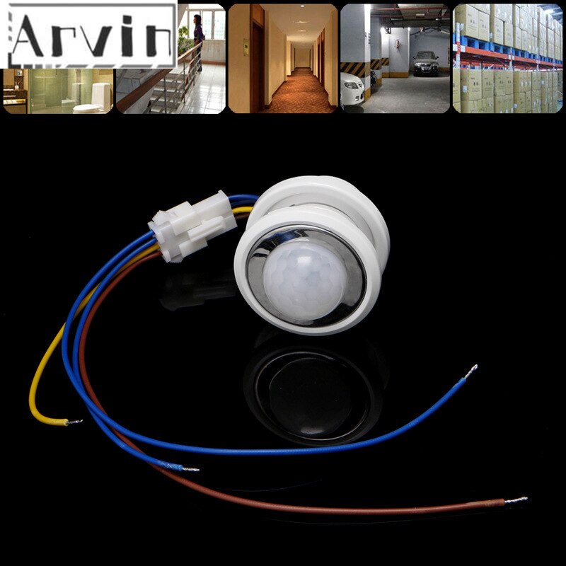 Hjem sikkerhet ledet pir detektor infrarød bevegelsessensor detektor bryter med tidsforsinkelse justerbar pir alarm system