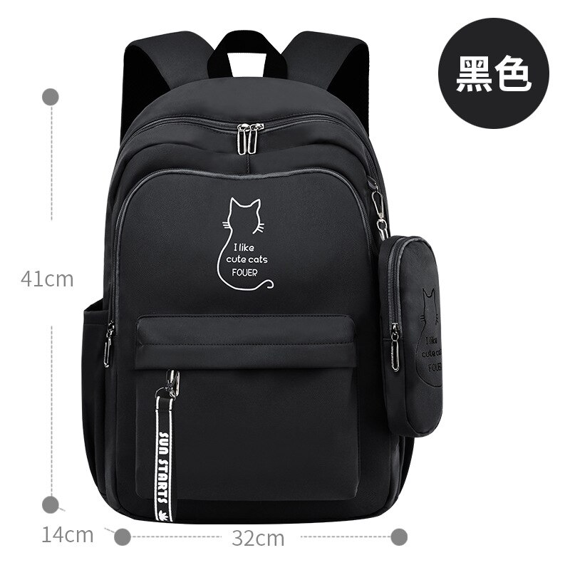 Kids Rugzakken Kinderen Schooltassen Voor Meisjes Orthopedische Rugzak Boekentas Schooltas Basisschool Rugzak Kids Satchel Mochila: black