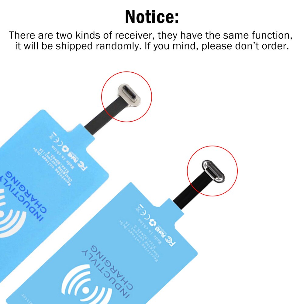 Qi Draadloos Opladen Receiver Voor Samsung Galaxy A20S A21S A30S A40S A50S A70S A6S A8S A520 A8 Type-C Adapter Usb Connector