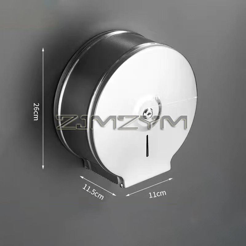 Organizador de papel de parede para banheiro, aço inoxidável, grande rack de tecido, casa, hotel, rolo de papel higiênico, suporte com trava: Vermelho