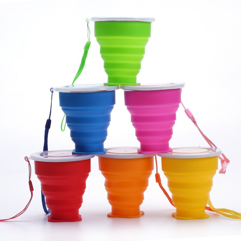 Vaso retráctil de silicona ultrafino, taza telescópica plegable, botella de agua para viaje, acampada, senderismo, taza de agua telescópica