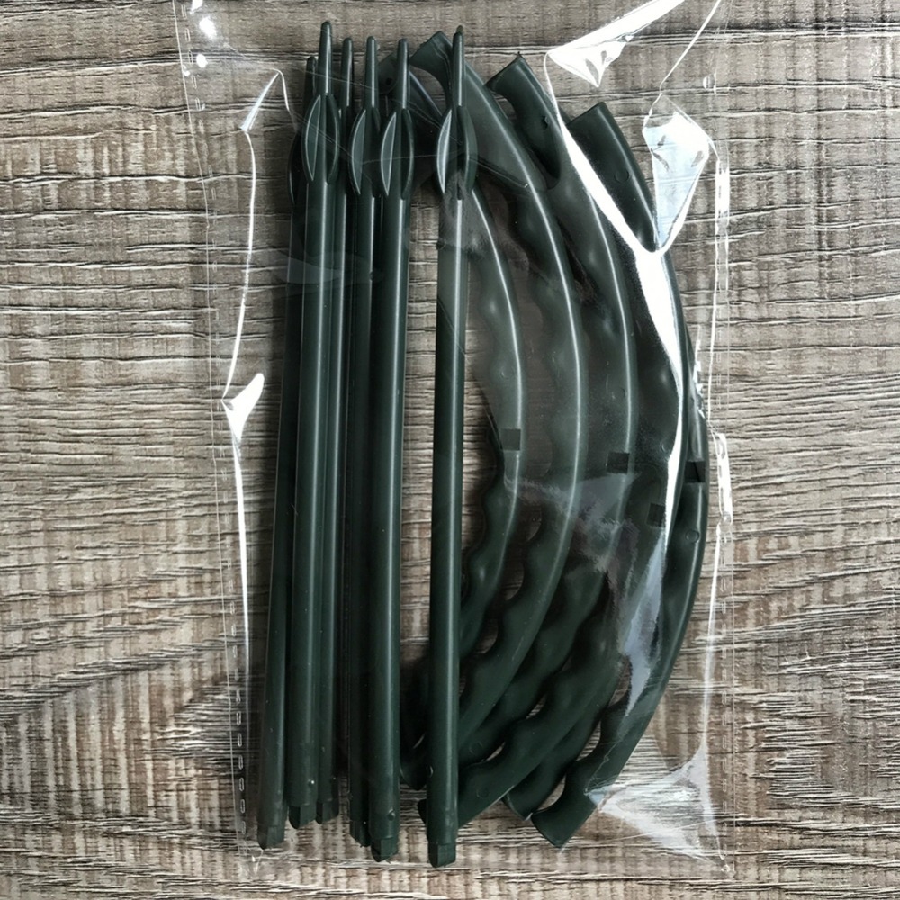 6 stk gør-det-selv plante u form støtteramme kunstig mini klatreespalier blomsterstativ haveværktøj plast plante blomsterstøtte