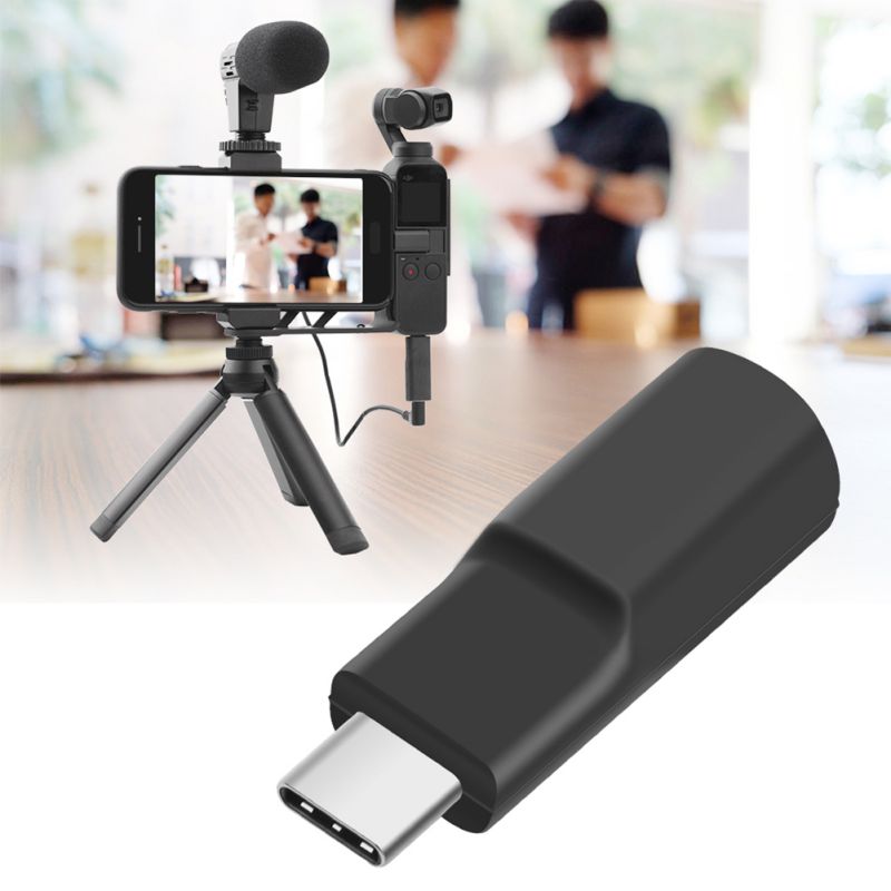 Geschikt Voor Camera 'S Converter USB-C Naar 3.5Mm Mic Microfoon Adapter Pocket Audio Adapter Voor Dji Osmo Pocket Mic Converter