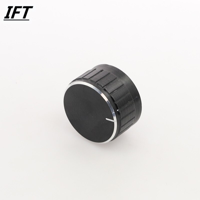 28mm x 16mm plast potentiometer kontrol volumen drejeknap hætte sort