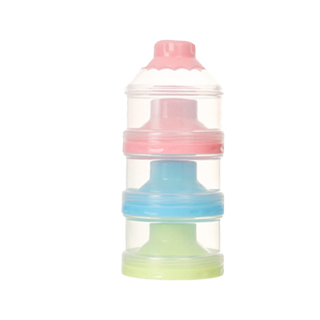 Three Grid Portable Milk Powder Bottle Formula Dispenser Food Container Box Baby Feeding Box Food Storage Box: 2