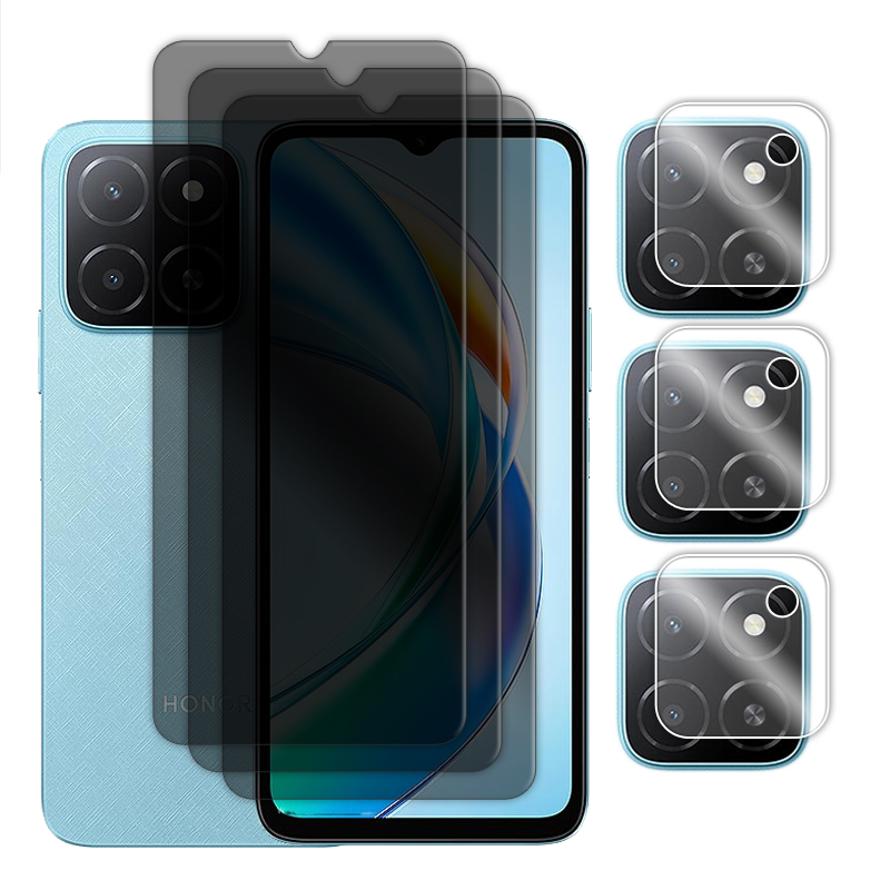Para Honor X5b Plus vidrio para Honor X5b vidrio templado 6,56 pulgadas Protector de pantalla de privacidad antiespía para Honor X5b Plus película de lente: green /  Opción2