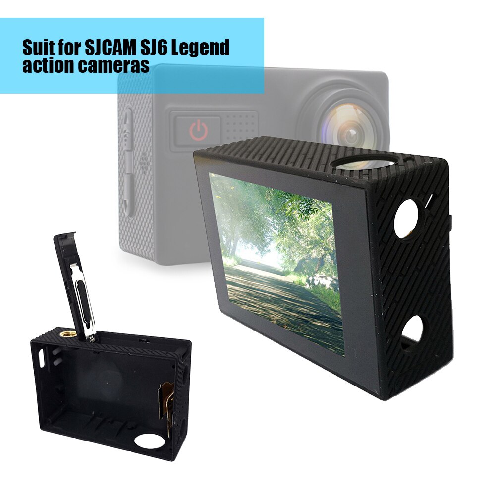 Remplacement d'écran d'affichage à cristaux liquides de 2.0 pouces avec des accessoires de boîtier de support pour la caméra de sport d'action de légende de SJCAM SJ6
