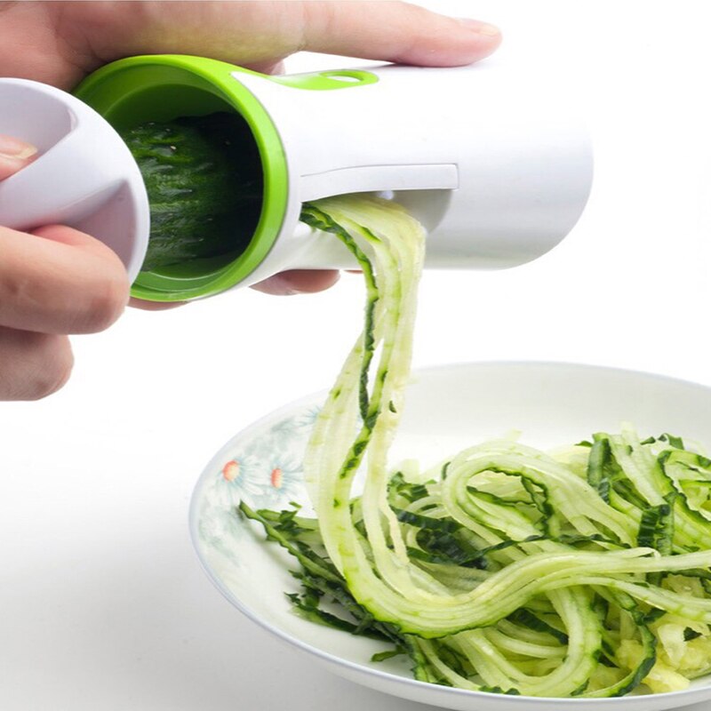 Wonderlife Portable Spiralizer Vegetable Slicer Handheld Spiralizer Peeler Stainless Steel Spiral Slicer for Potatoes