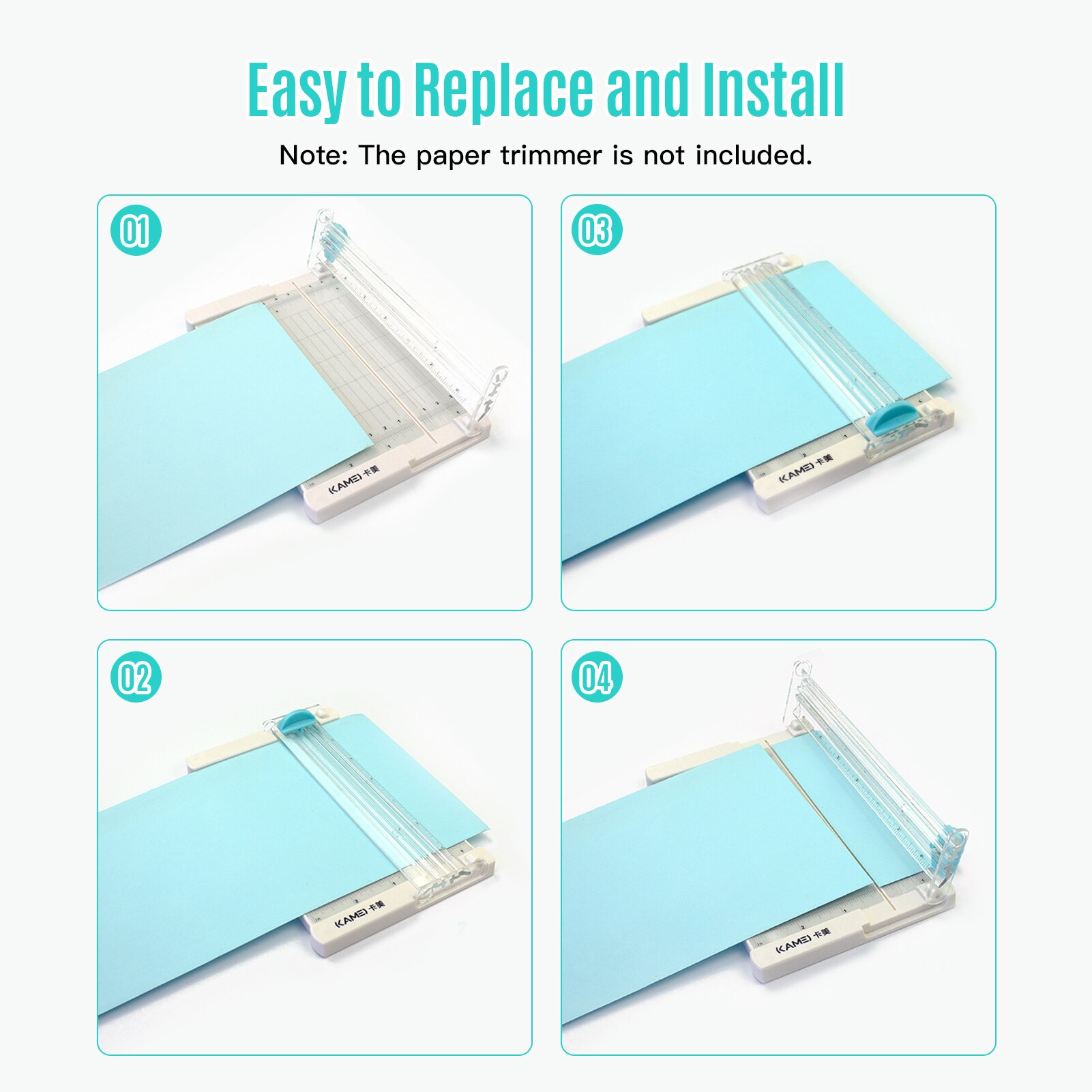 Mini Papier Trimmer Guillotine Cutter 6 Inch Cut Lengte Desktop Papier Snijmachine Met Security Cutter Hoofd Side Heerser
