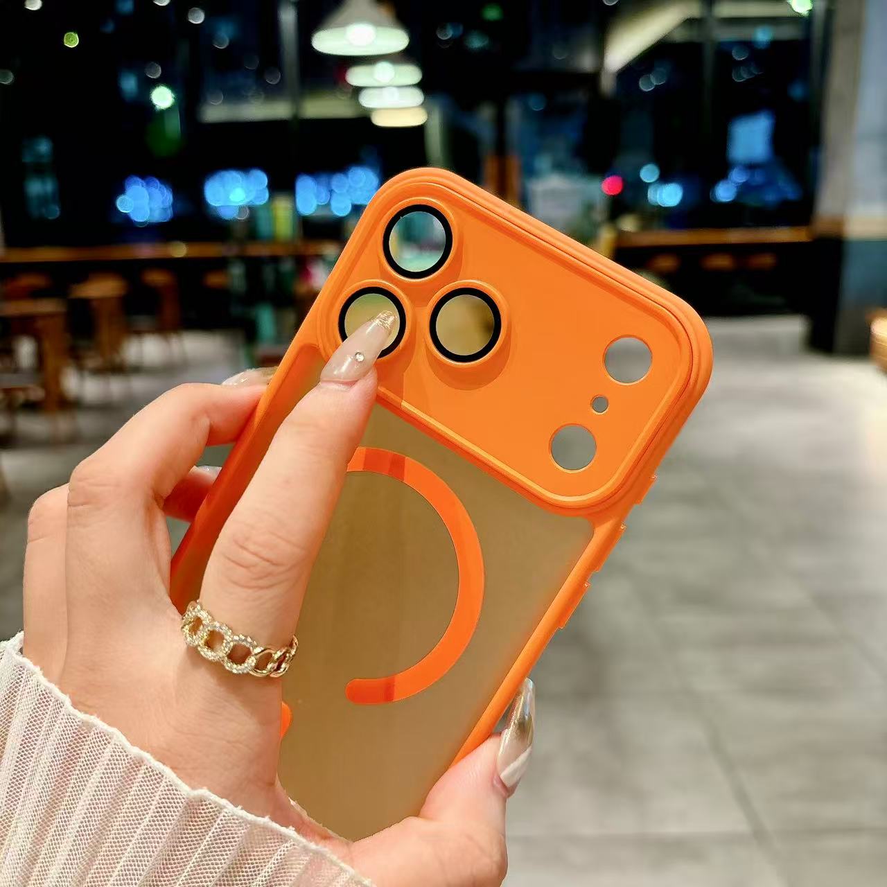 Original Matte Clear Lens Protect For Magsafe Phone Case For iPhone 17 17 Air 17Pro 17 Pro Max Magnetic Wireless Charge Cover
