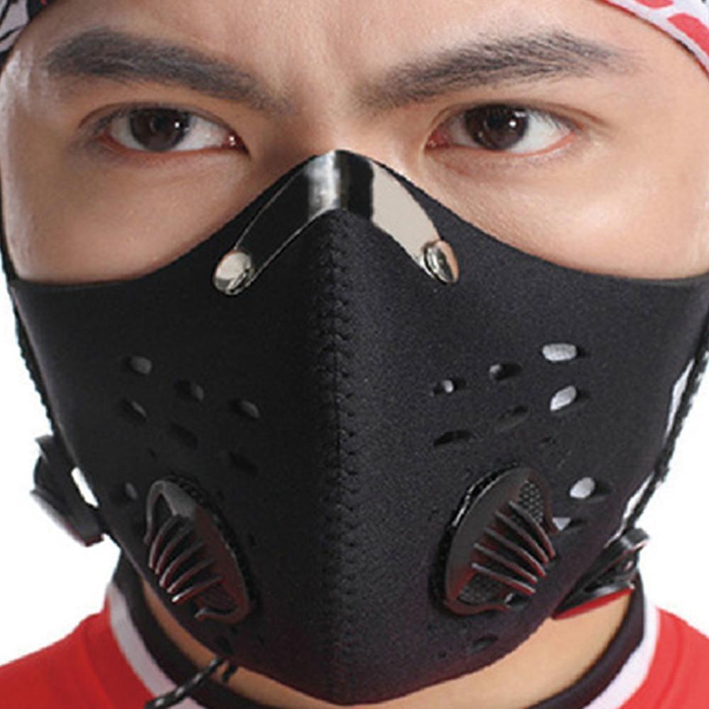 West Biking-mascarilla antipolvo para hombre y mujer, con carbón activado, para correr, anticontaminación, aislamiento facial, W4U4