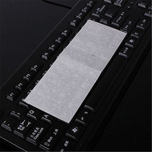 Witte Letters Arabisch Layout Transparante Toetsenbord Sticker Geen Reflectie PVC