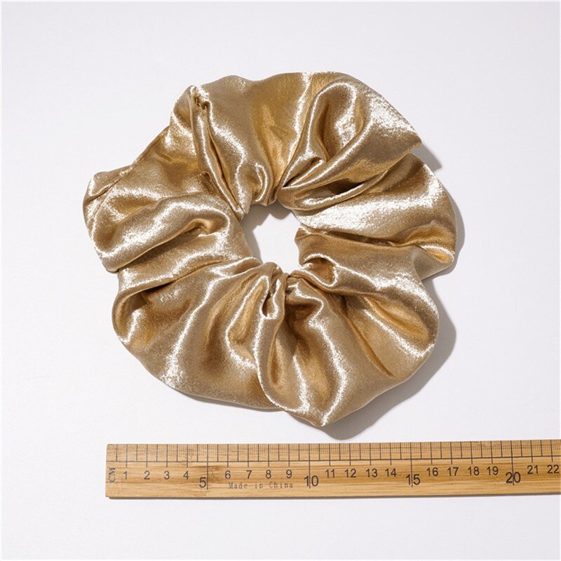 Cintas para el pelo de gran tamaño para mujer, Scrunchies de seda satinada lisa, bandas de goma para el cabello bandas elásticas para pelo, accesorios, coletero