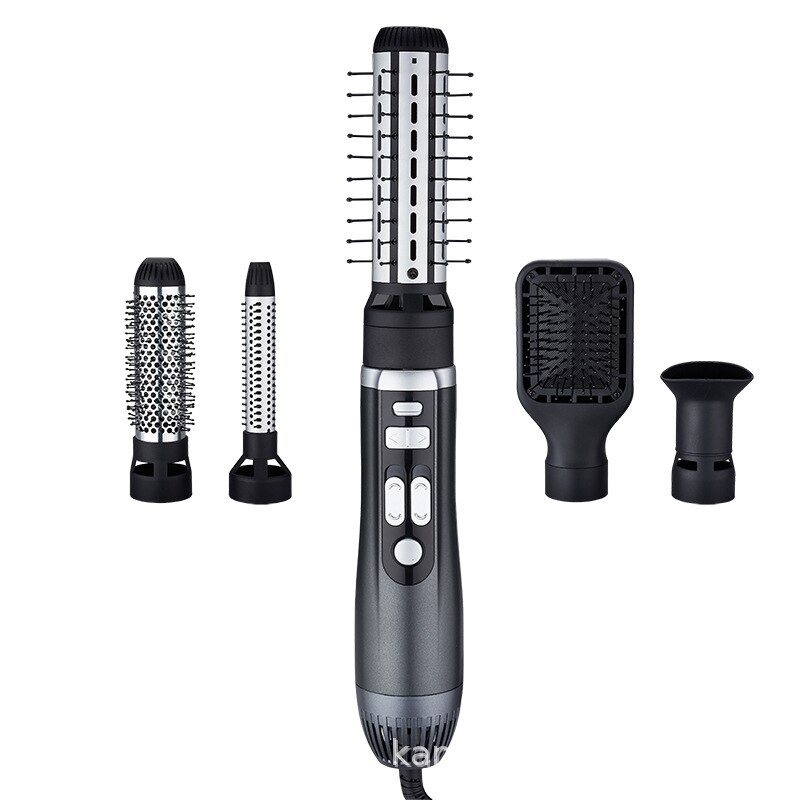 5 In 1 Air Kam Automatische Haardroger Kam Krultang Multifunctionele Föhn Steil Haar Kam: 5 in 1 / VS